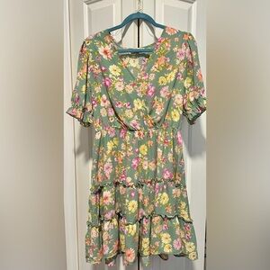 Inspired hearts floral dress